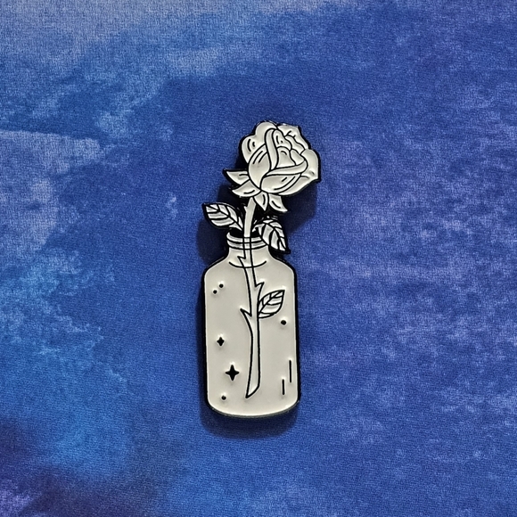 {5/$25} Tiny Rose Magical Enamel Pin - Picture 2 of 6